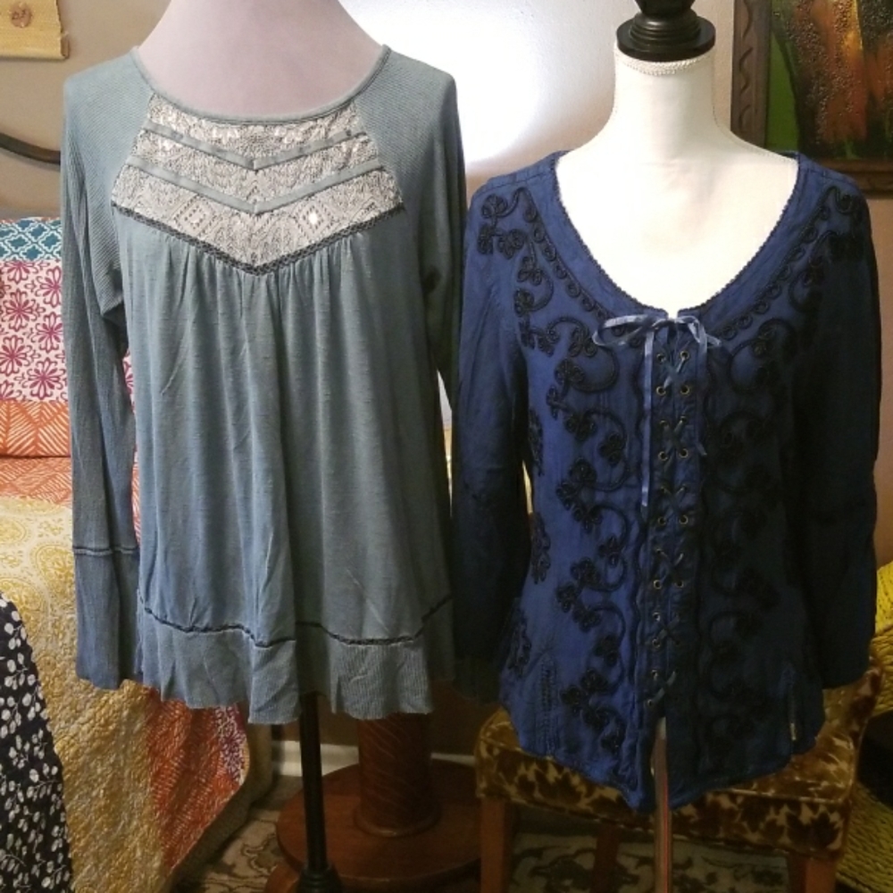Two (2) Holy Clothing/Artesia Tops L